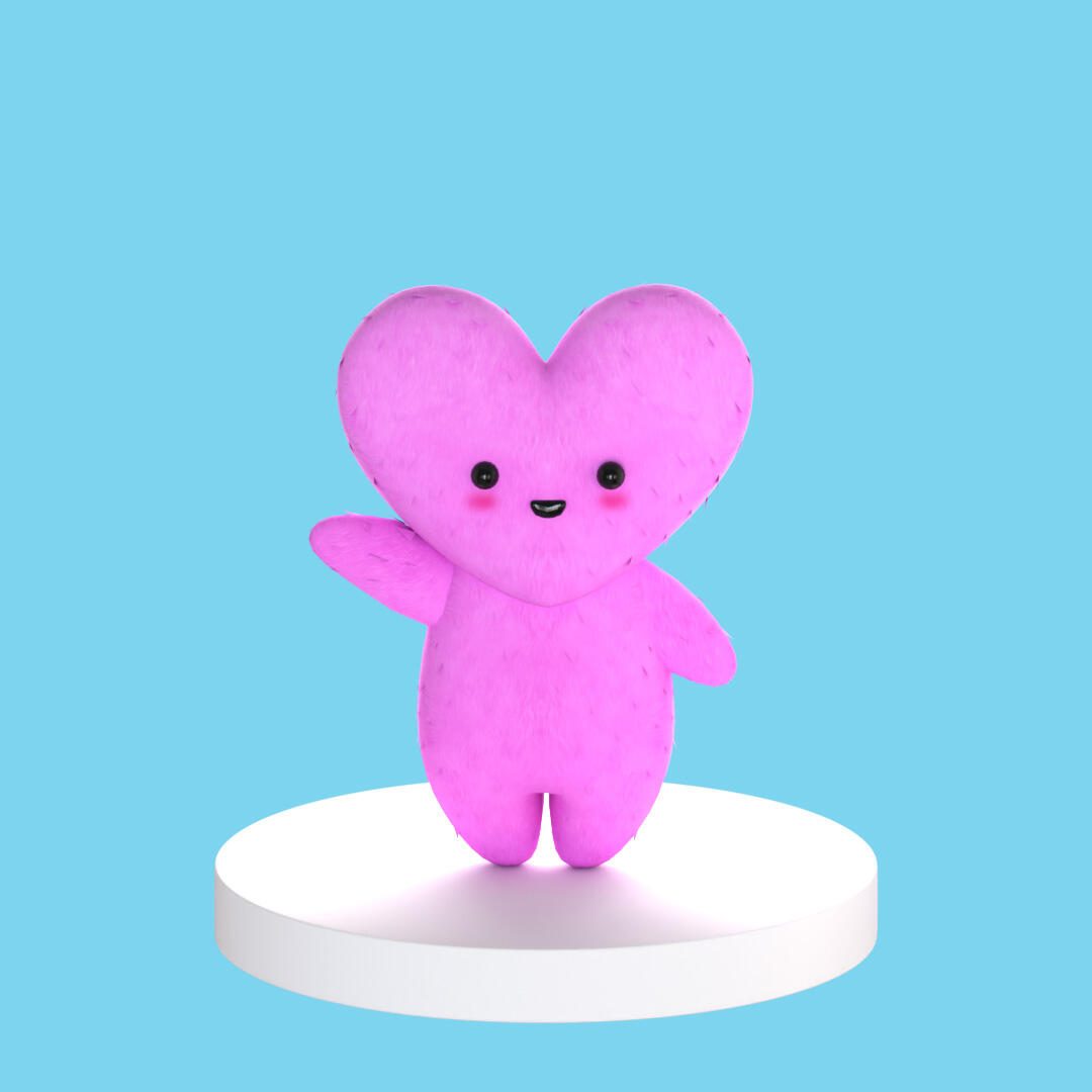 Cute Mini Heart Plushie